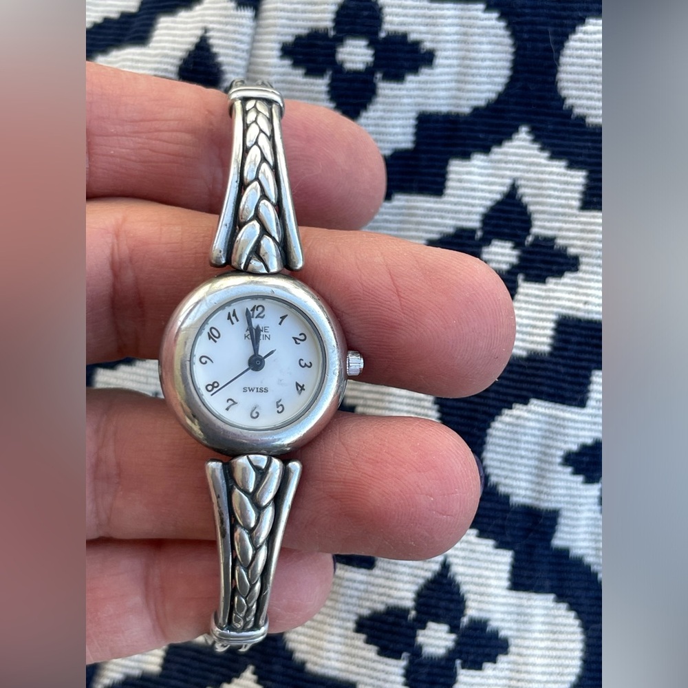 Anne Klein *working* vintage .925 silver watch- new battery